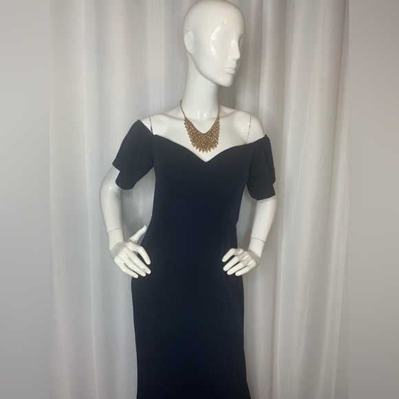 Dark Blue Gown By Malina - Picture 9 of 13